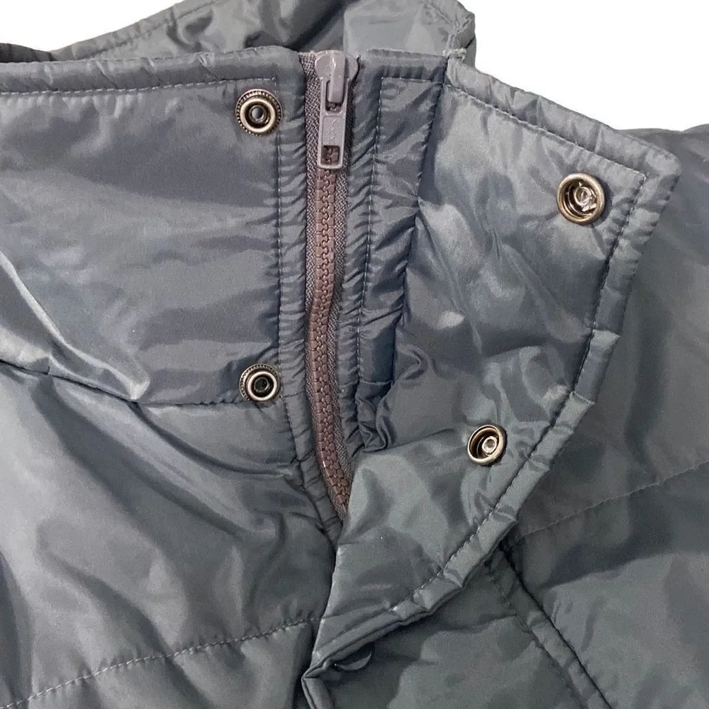 The Mens Store Sears Gray Insulated Zipper Snaps Closure Mock Neck Vest Size 2XL